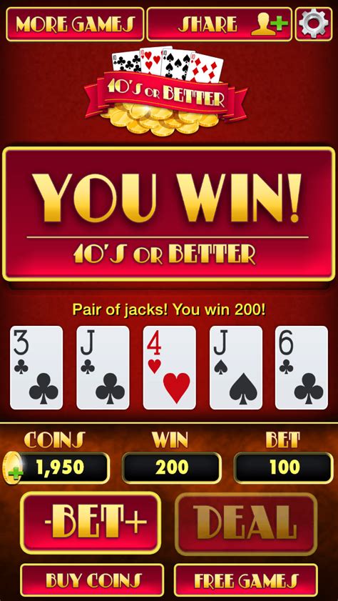 Play 10s Or Better Video Poker slot